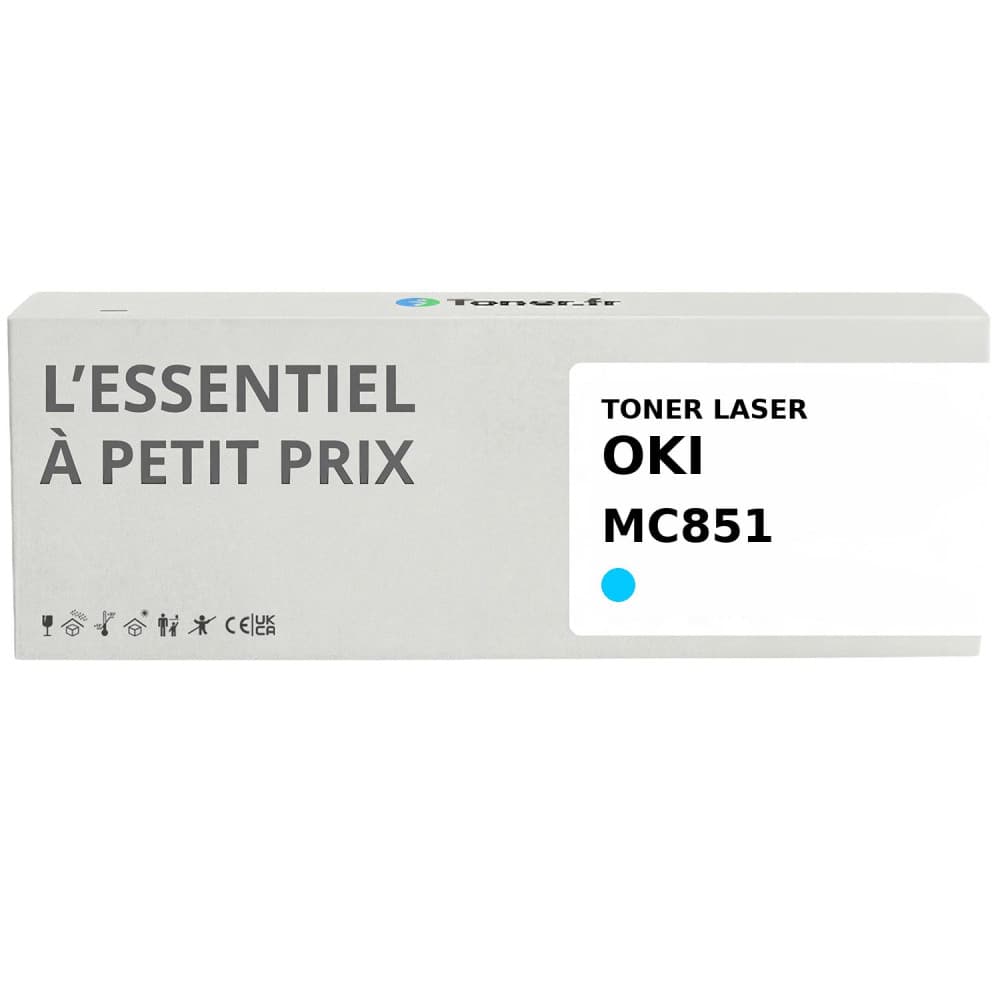 Toner compatible Oki MC851 Cyan