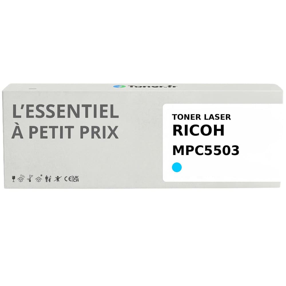 Toner compatible Ricoh MPC5503 Cyan
