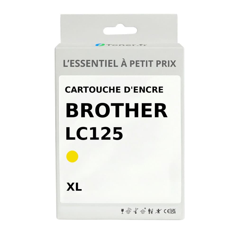 Cartouche d'encre compatible Brother LC125 XL Jaune