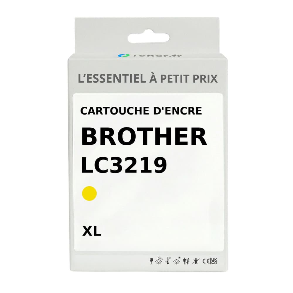 Cartouche d'encre compatible Brother LC3219 XL Jaune