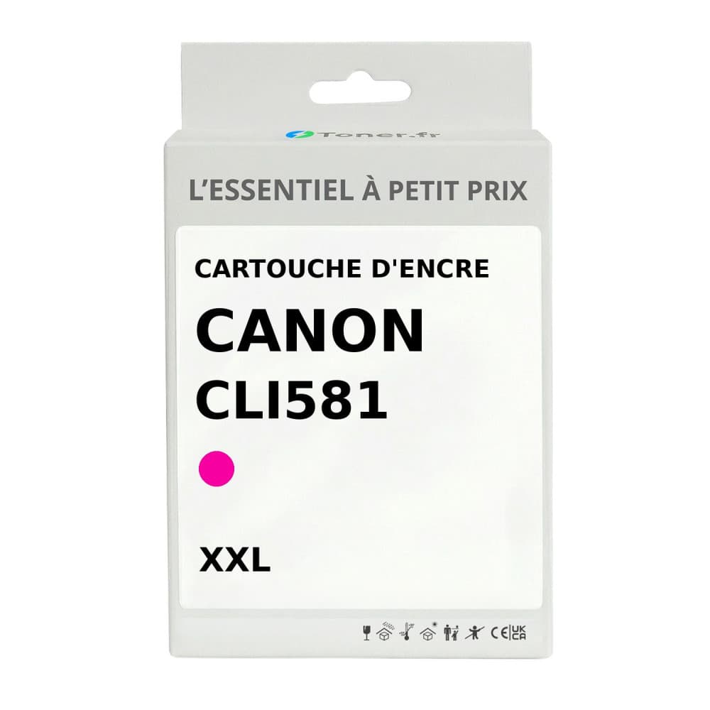 Cartouche d'encre compatible Canon CLI581 XXL Magenta