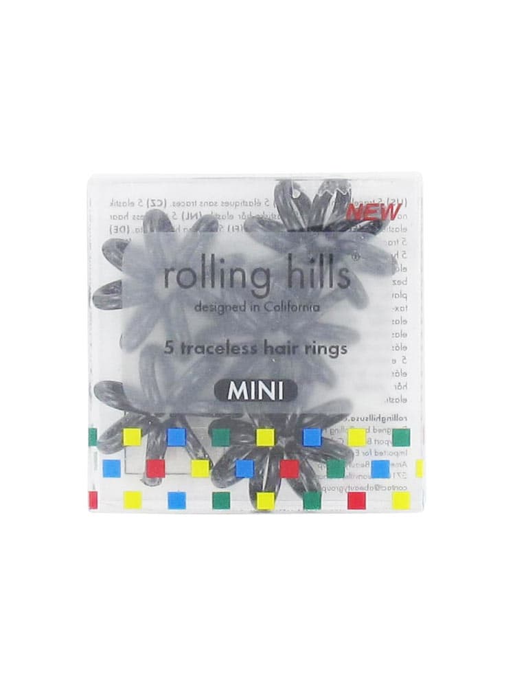 Mini élastiques cheveux sans traces Rolling Hills 5 - Une solution discrète et efficace - Couleur : Noir