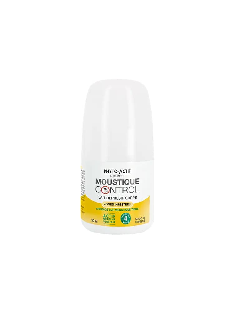 Phyto-Actif Moustique Control Lait Répulsif Corps - Efficace sur Moustique Tigre - 50 ml